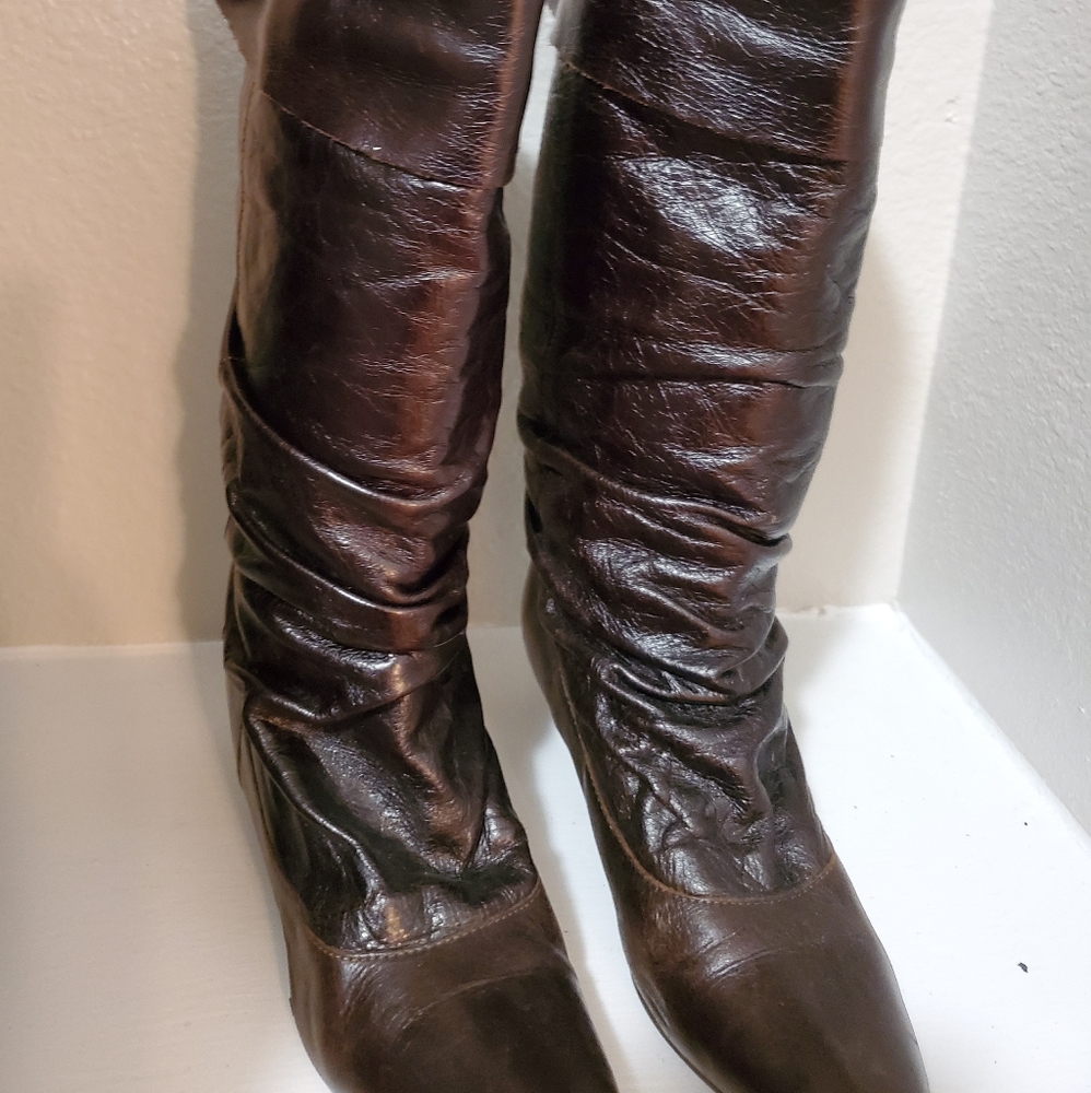 Aldo Brown Leather Boots